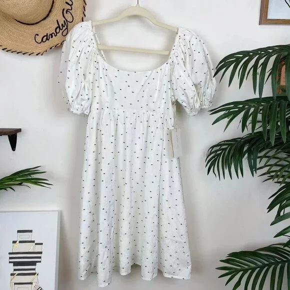 Moon River - paradise puff sleeve dress Size Small NWT - Picture 2 of 6